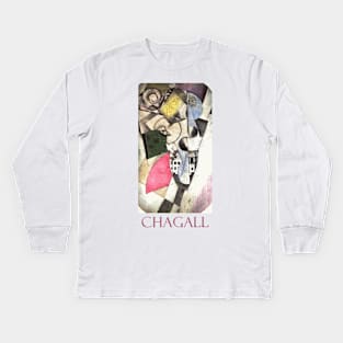 Cubist Landscape (1918) by Marc Chagall Kids Long Sleeve T-Shirt